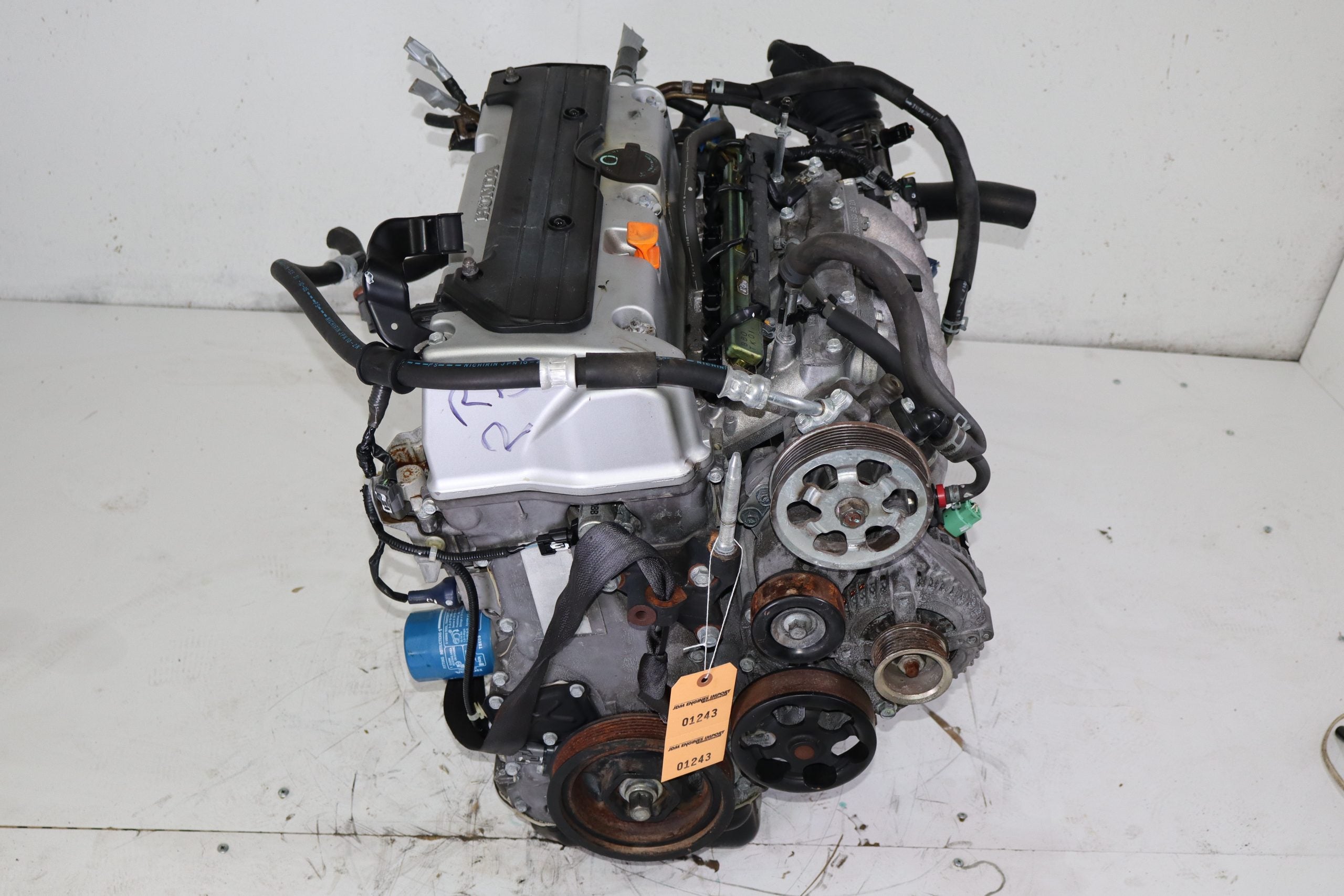 ACURA TSX ENGINE K24A JDM LONG BLOCK REPLACEMENT FOR K24A2 03-08 RBB HEAD 3 LOOPS