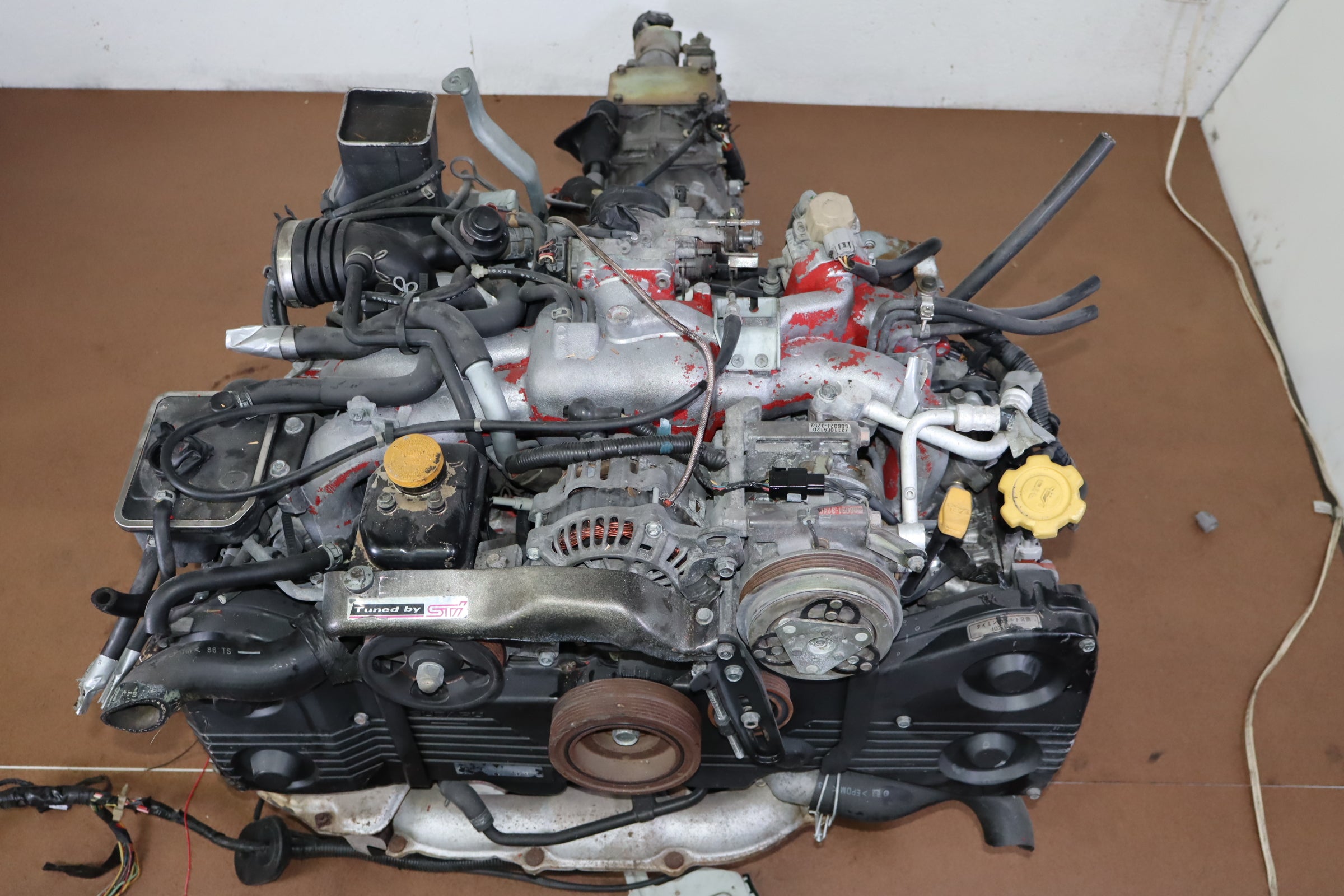 JDM SUBARU IMPREZA WRX STI VER II ENGINE AWD 5 SPEED MANUAL TRANSMISSION EJ20T ( TY752VB4AA )