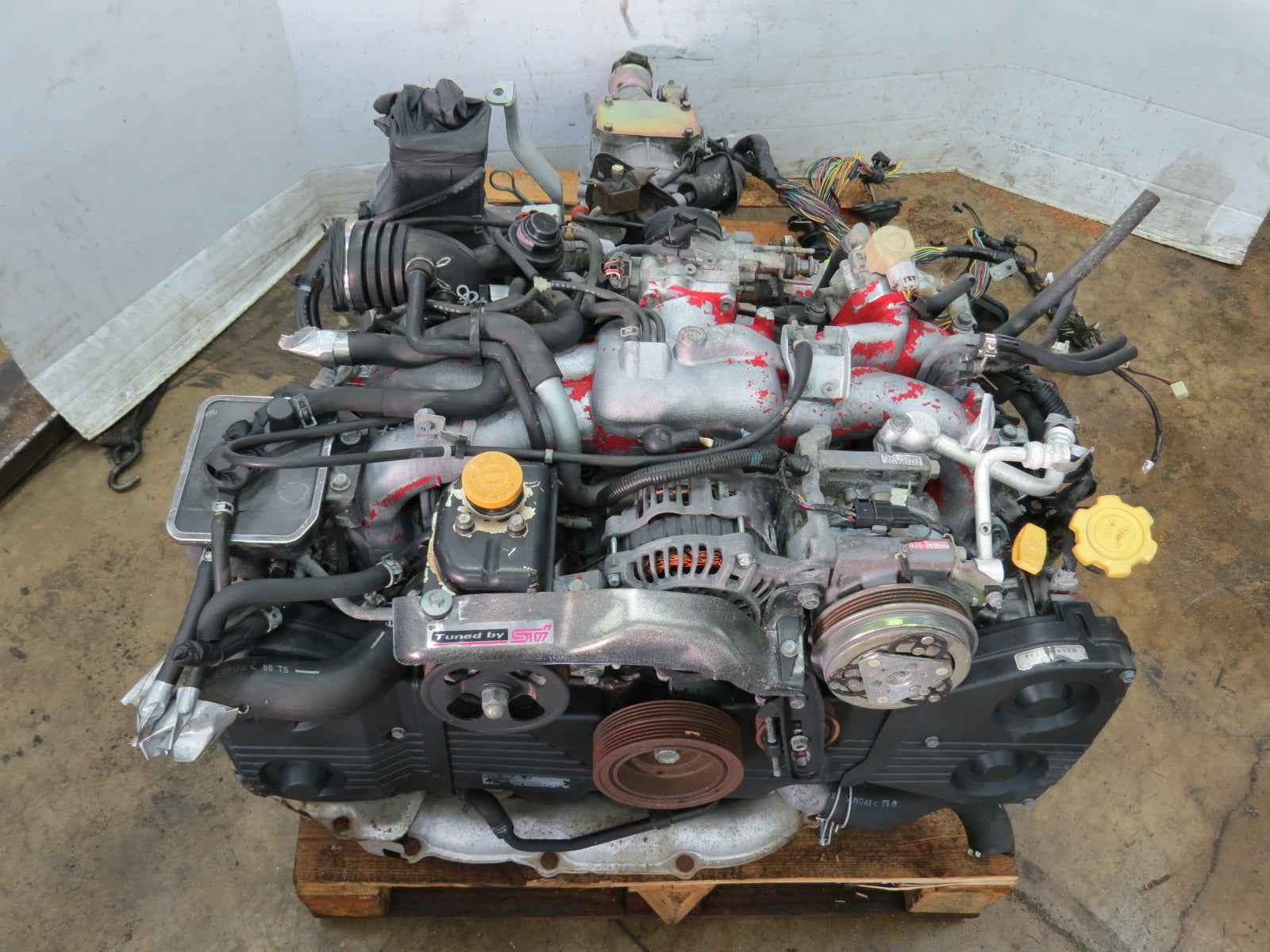 JDM SUBARU IMPREZA WRX STI VER II ENGINE AWD 5 SPEED MANUAL TRANSMISSION EJ20T ( TY752VB4AA )