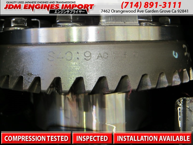 JDM SUBARU LSD REAR DIFFERENTIAL 4.44 GEAR RATIO